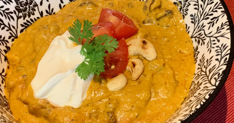 Tofu korma curry